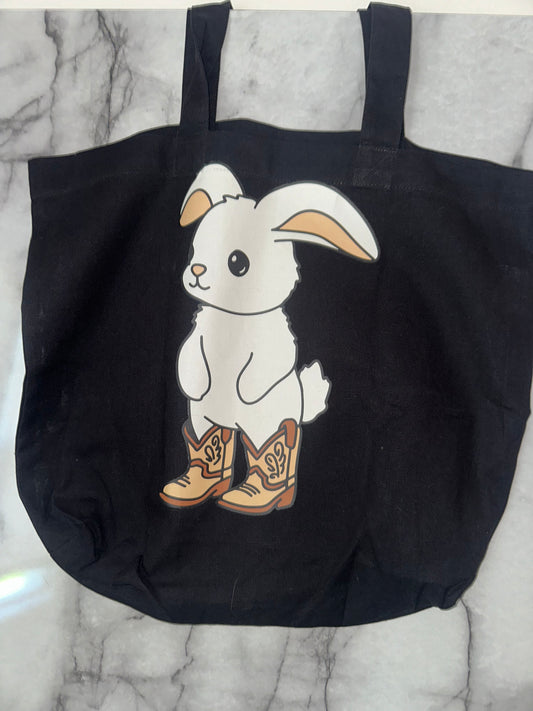 Bunny in boots  tote
